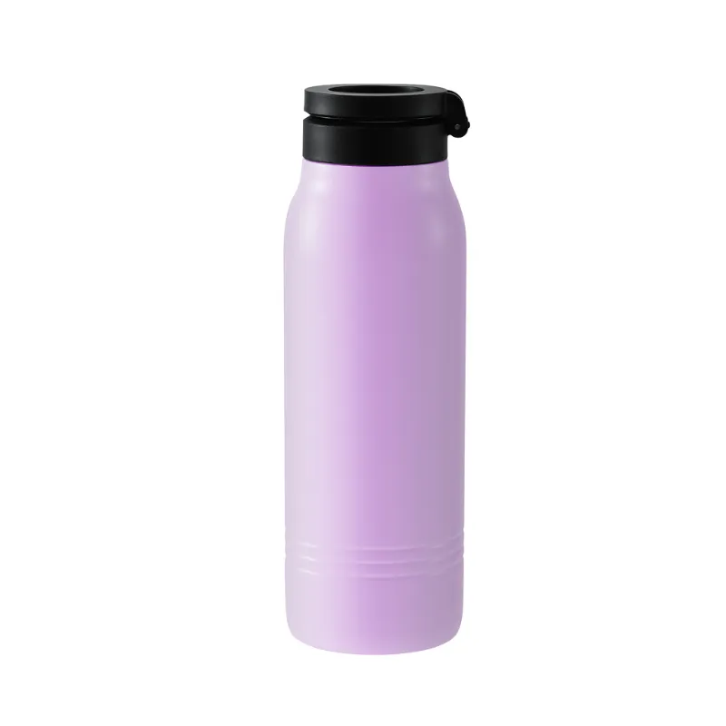 Lavendel-Wasserflasche aus Edelstahl mit magnetischem Deckel
