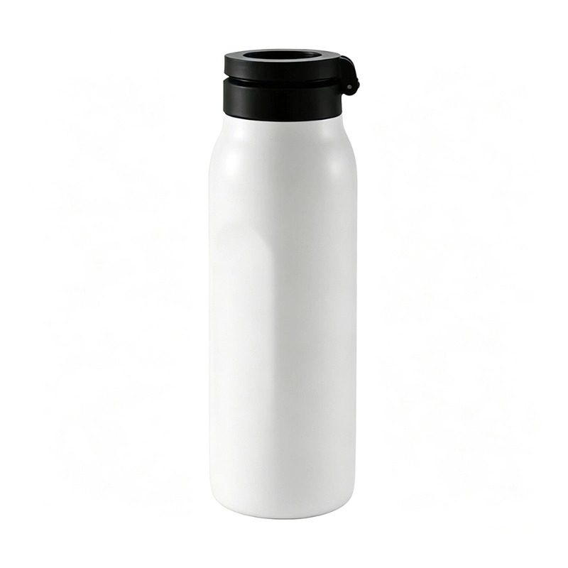 Trinkflasche aus Edelstahl mit magnetischem Deckel